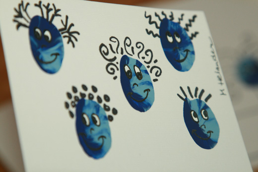 Funny Face Fingerprint People