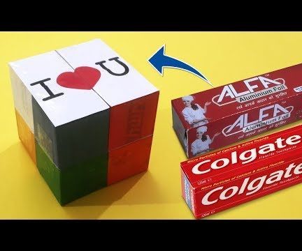 How to Make Magic Cube Gift Craft From Cardboard Boxes?