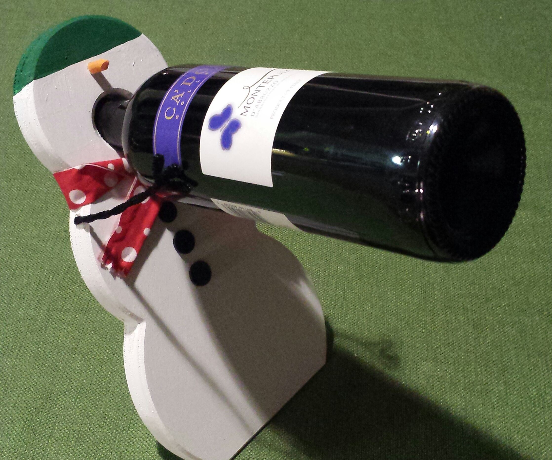 Wine Balancing Snowman