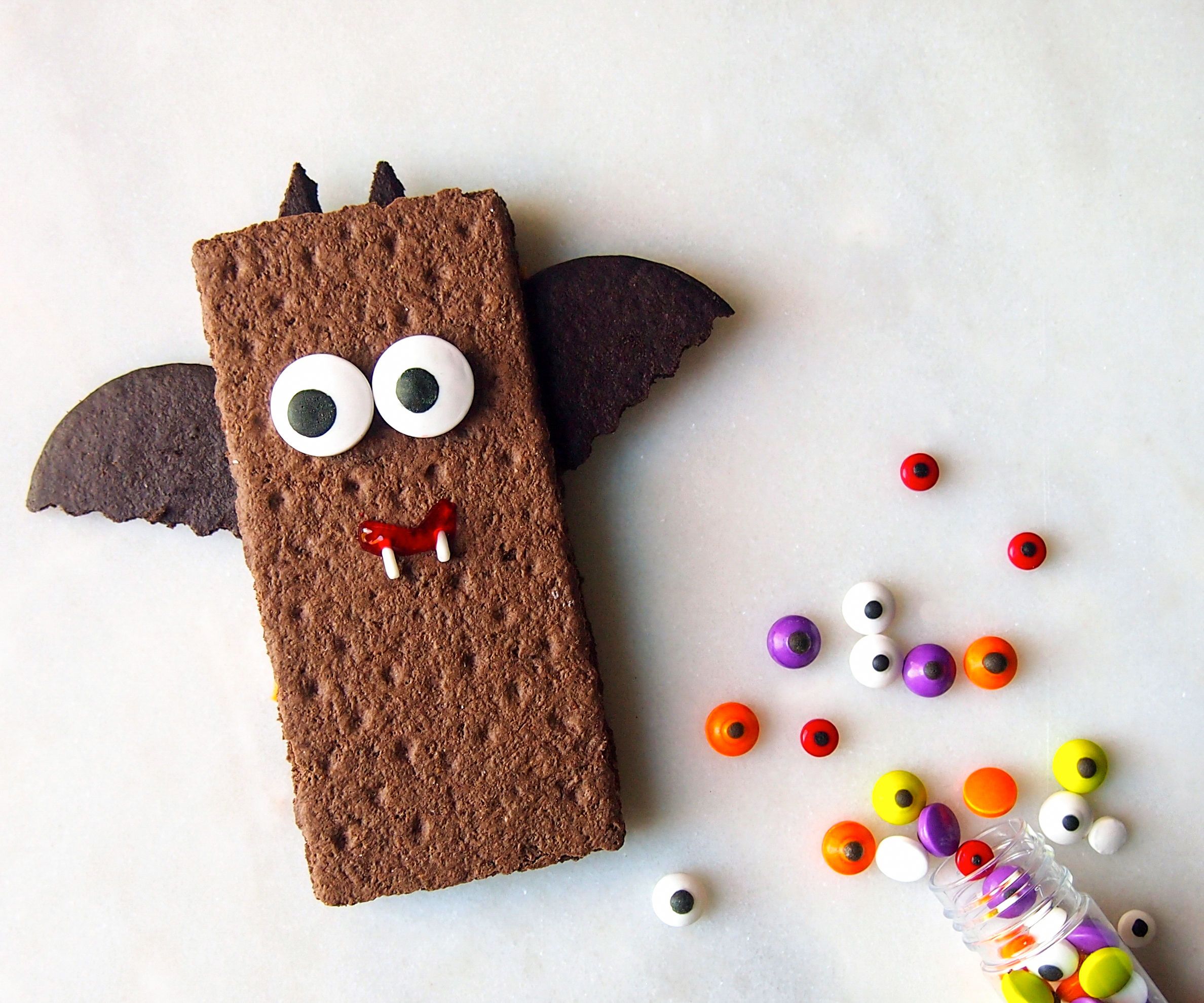 No Bake Halloween Bat Snack