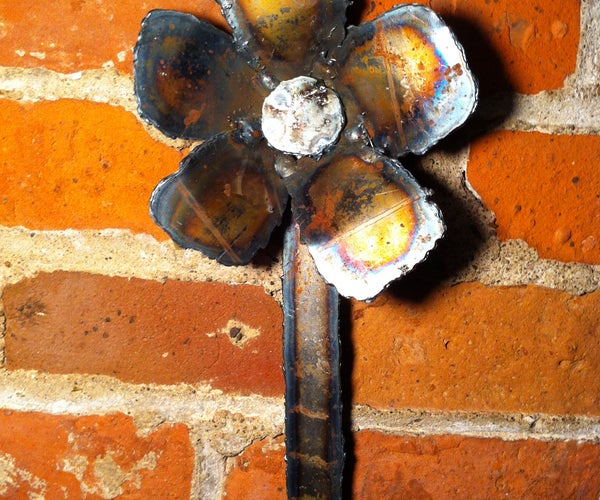 school welding projects Sheet Metal Flower to Practice Plasma Cutting and Welding
