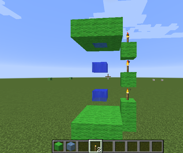 How to Make an Easy Elevator Without Redstone in Minecraft