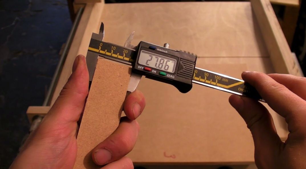 Table Saw Sledge Accuracy Test - Five Cut Method