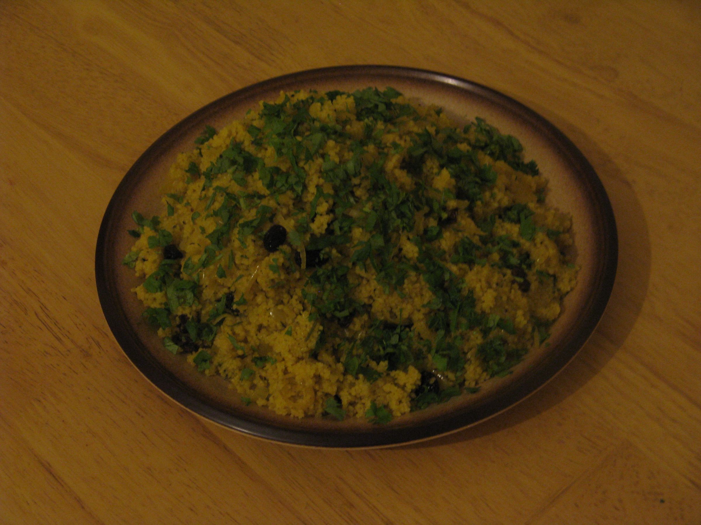 Golden Spiced Couscous With Caramelised Onions