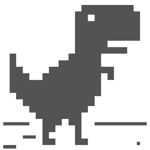 Google T-rex Game on LCD
