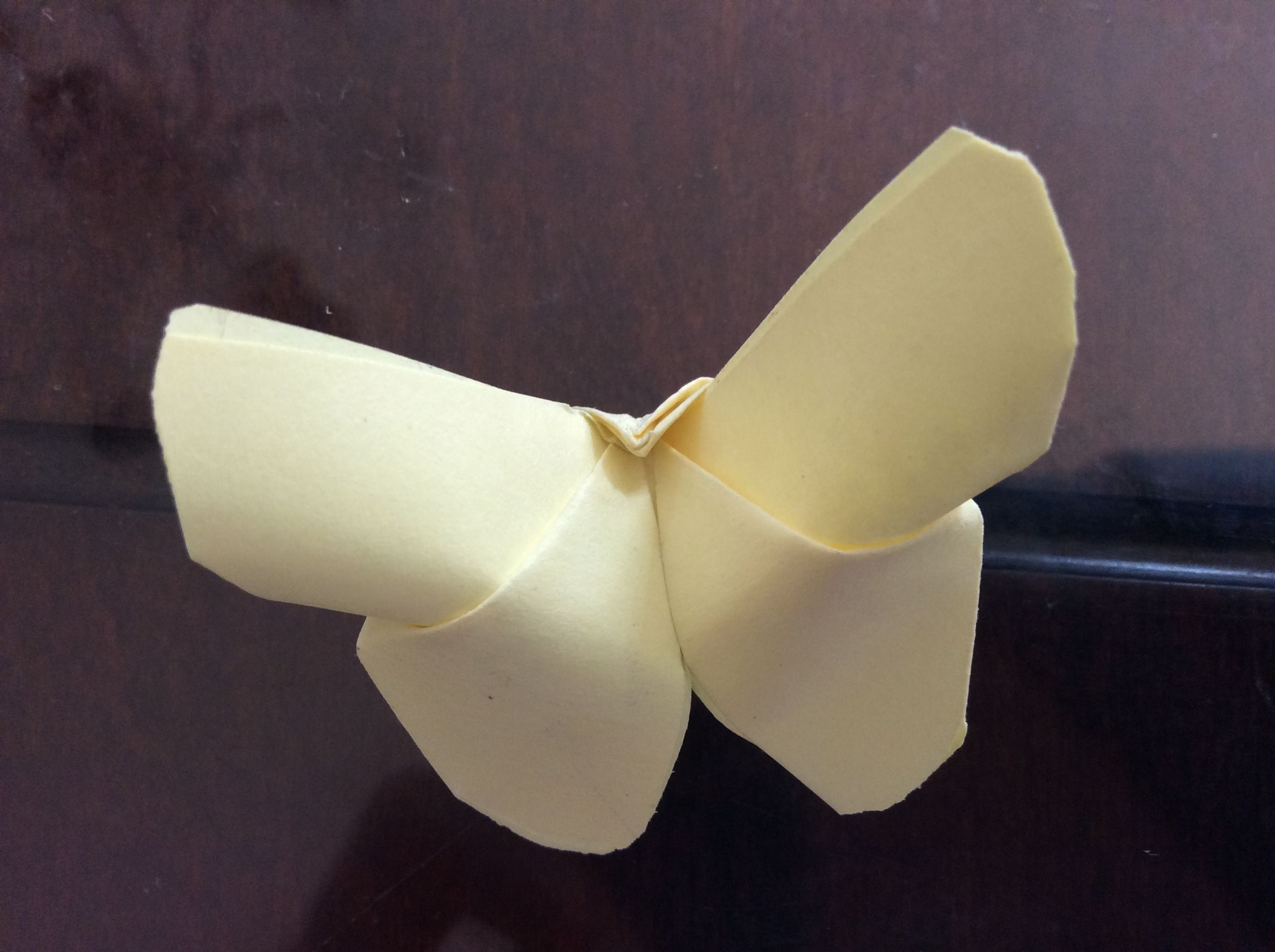 How To Make Origami Butterfly With Post It Notes