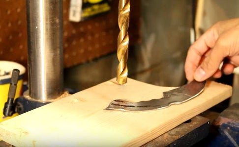 Drilling a Finger Hole