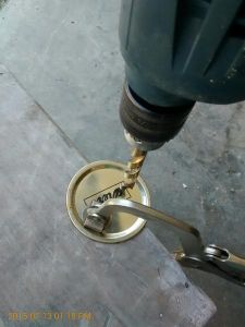 Drill Out a Canning Jar Lid to Accept a Fermentation Lock