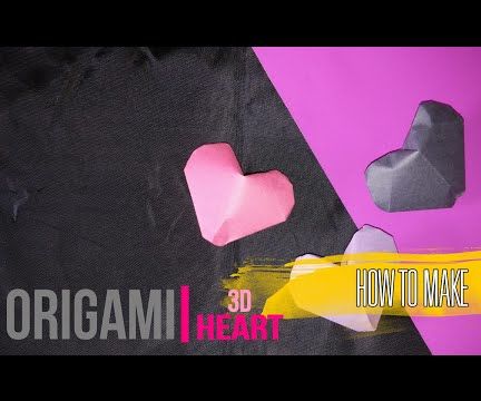 How to Make Origami 3D Heart [DIY] by Brain Washer