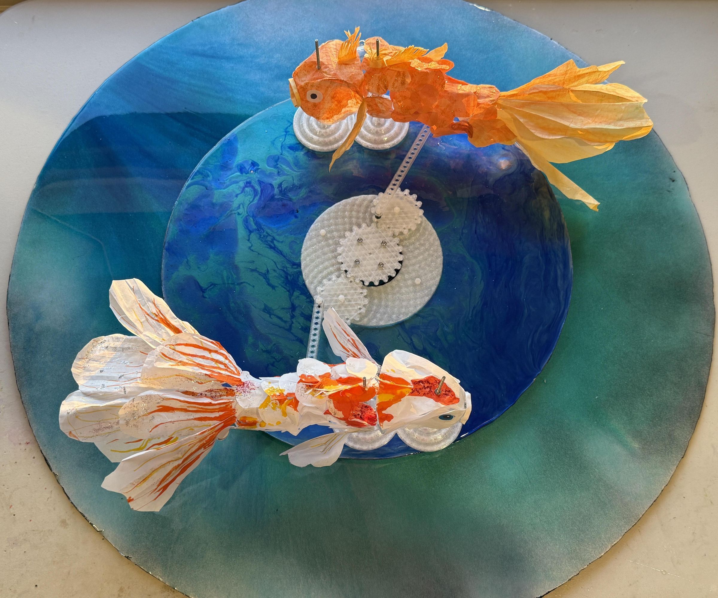 Kinetic Koi — Swimming, Turning & Wagging in Motion