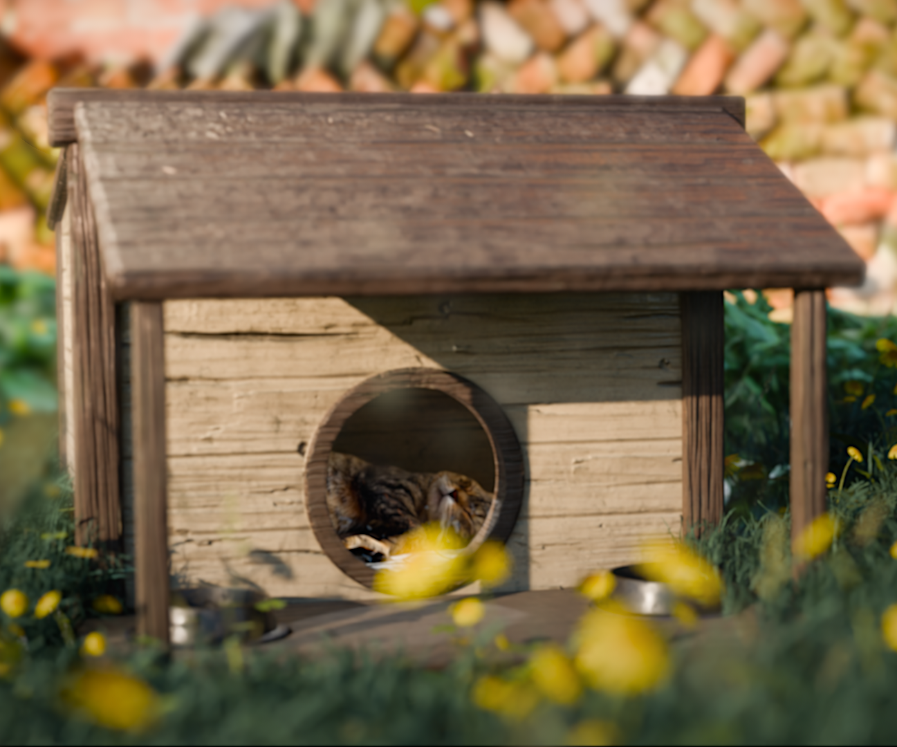 Outdoor Mini Cat House