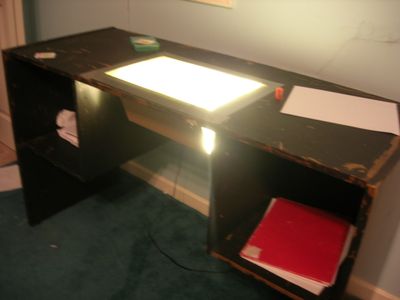 Animators Table With Light Box From Cheap Desk.