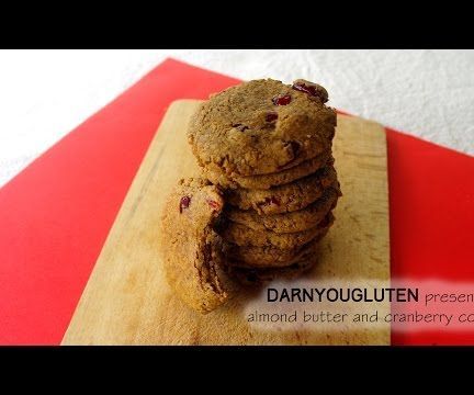 Almond Butter and Cranberry Cookies (GF, LF, EF)