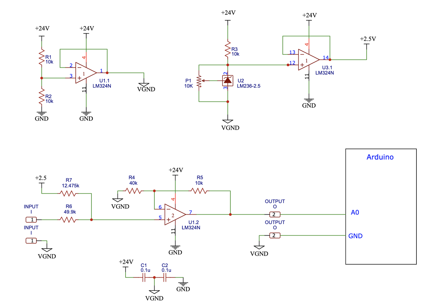 How to Design a Circuit to Make Your Microcontroller Read Any Voltage ... Circuit Diagram
