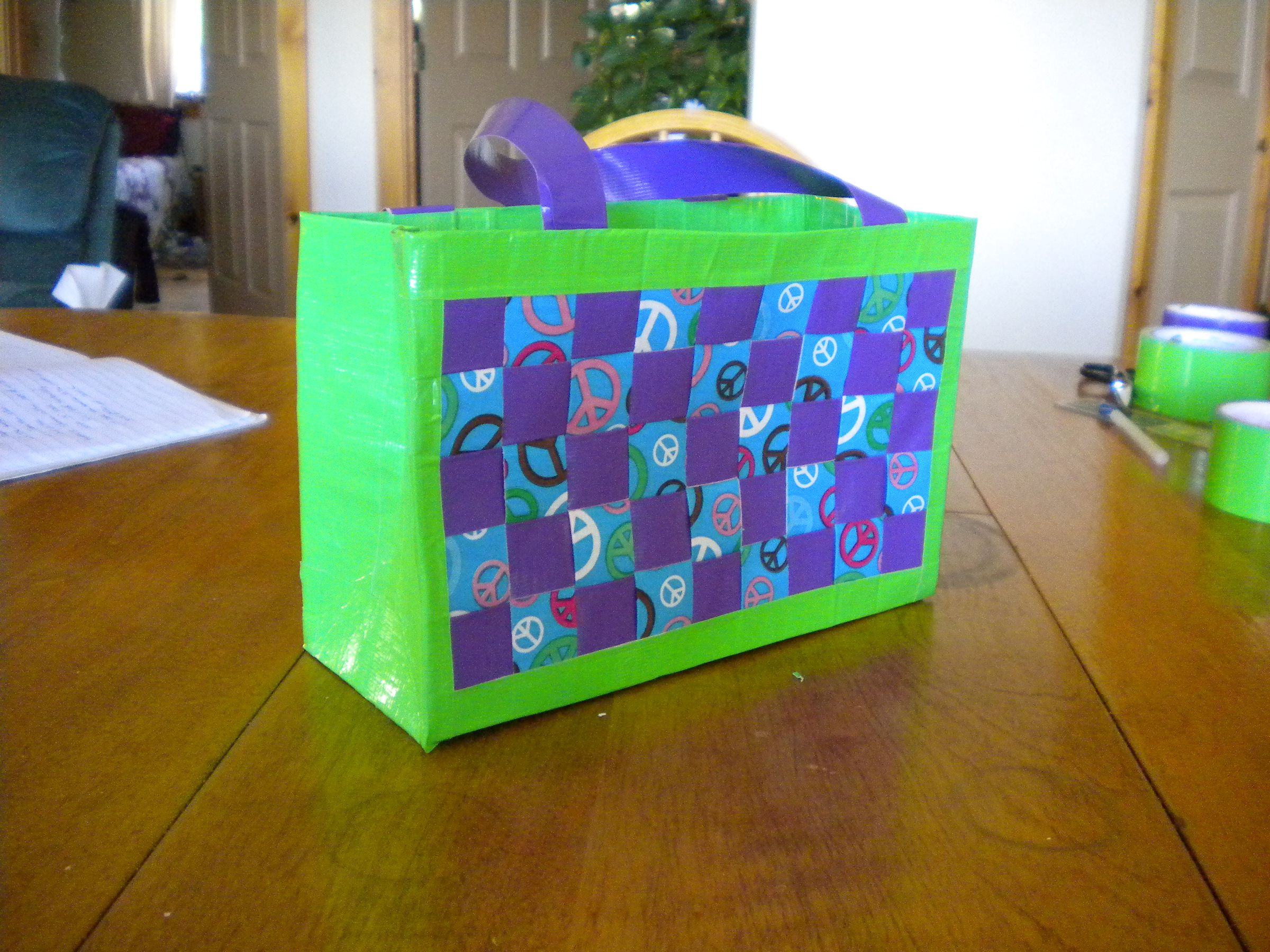 Woven Duct Tape Tote
