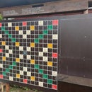 Magnetic Scrabble Board for the Backyard