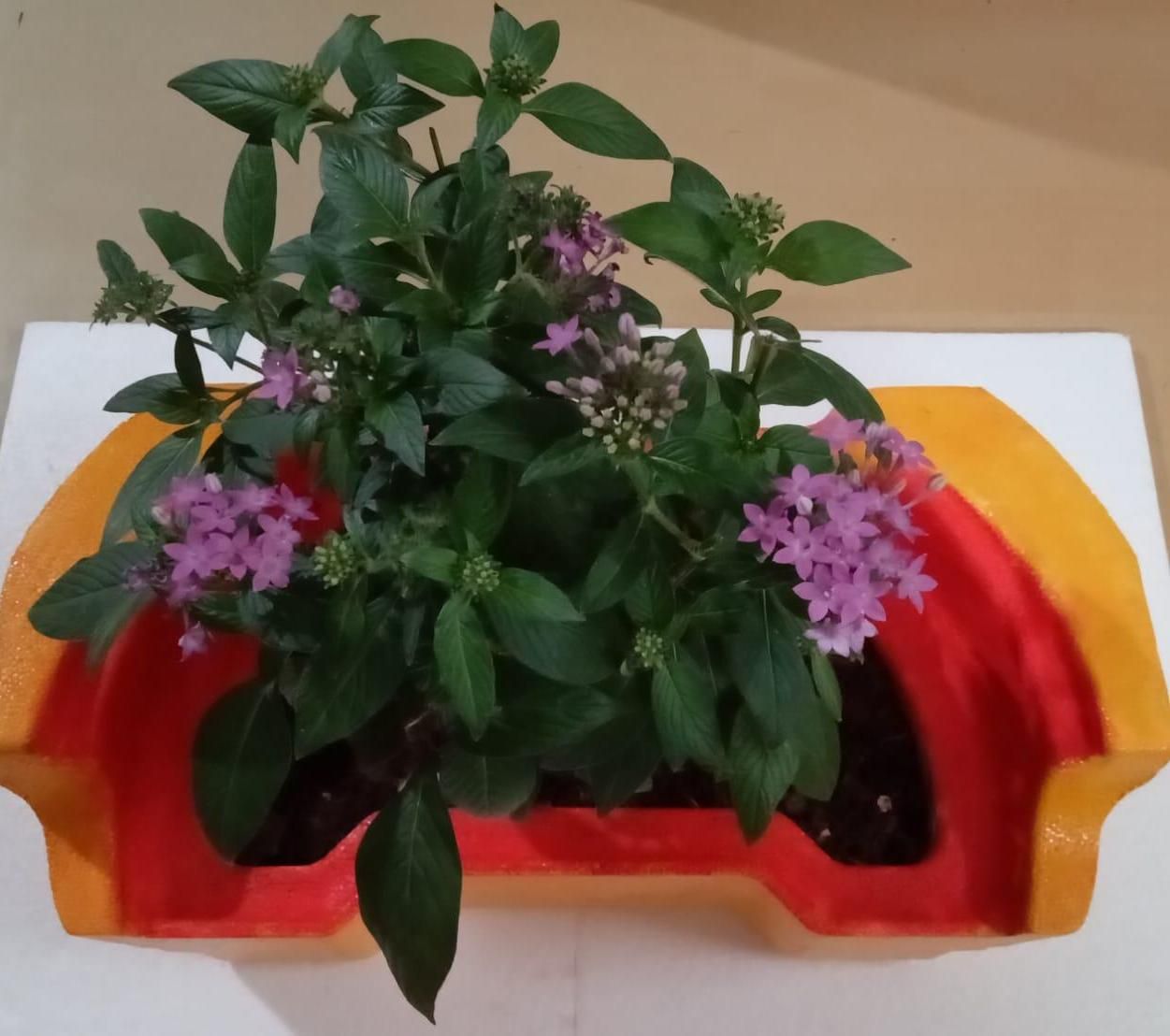 Making Useful Plant Pot From Waste Packaging Material