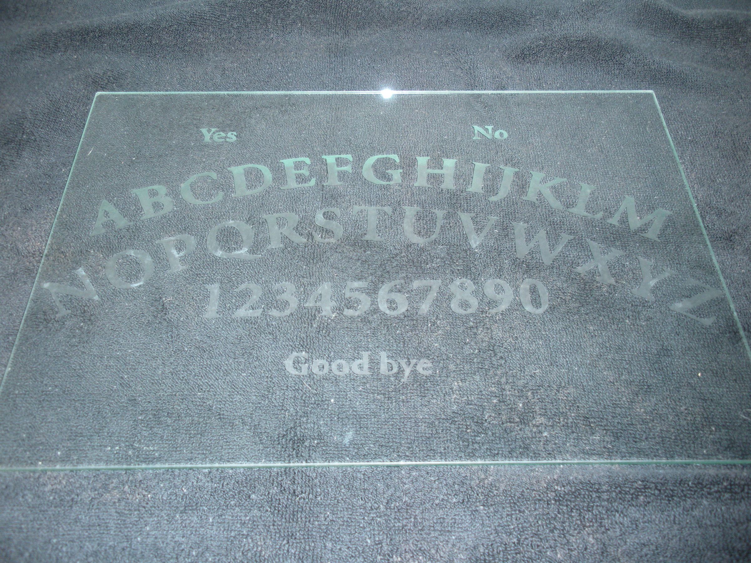 Glass Ouija Board