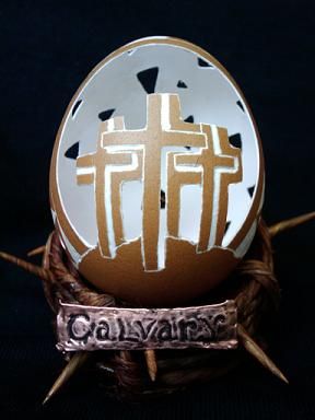 Calvary Egg Carving