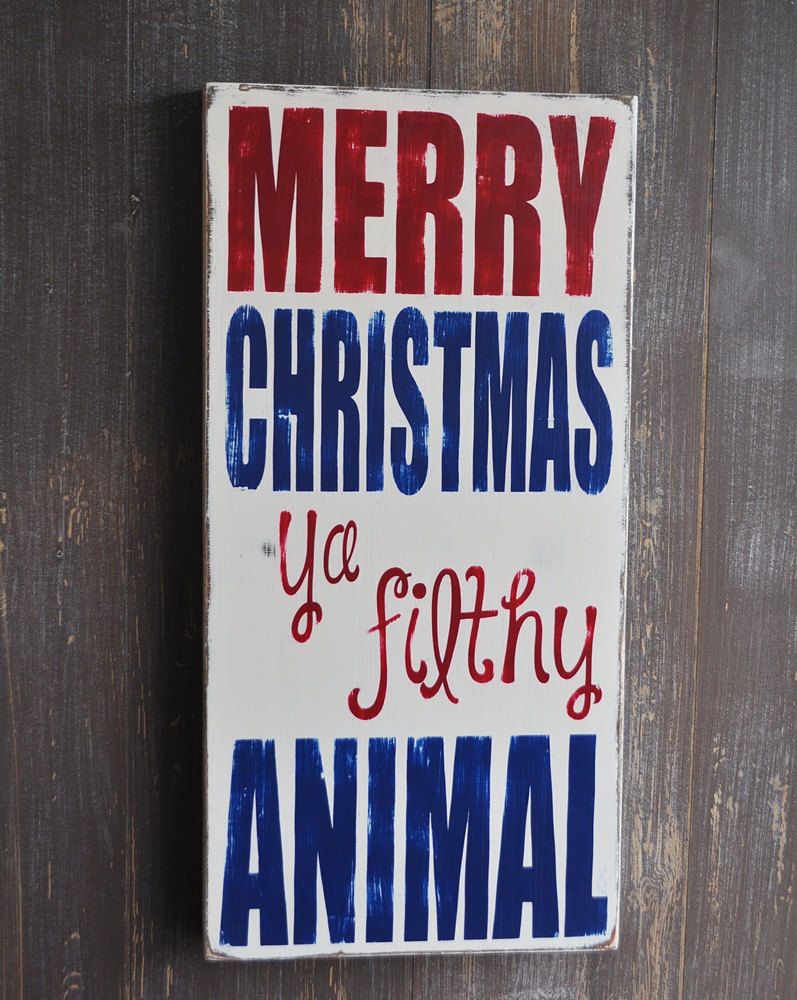 Christmas Hand Painted Sign