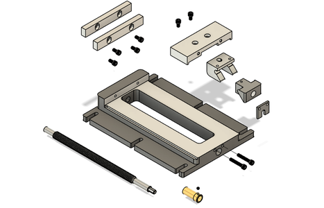 Low Profile Vise for Desktop Size Milling Machines.