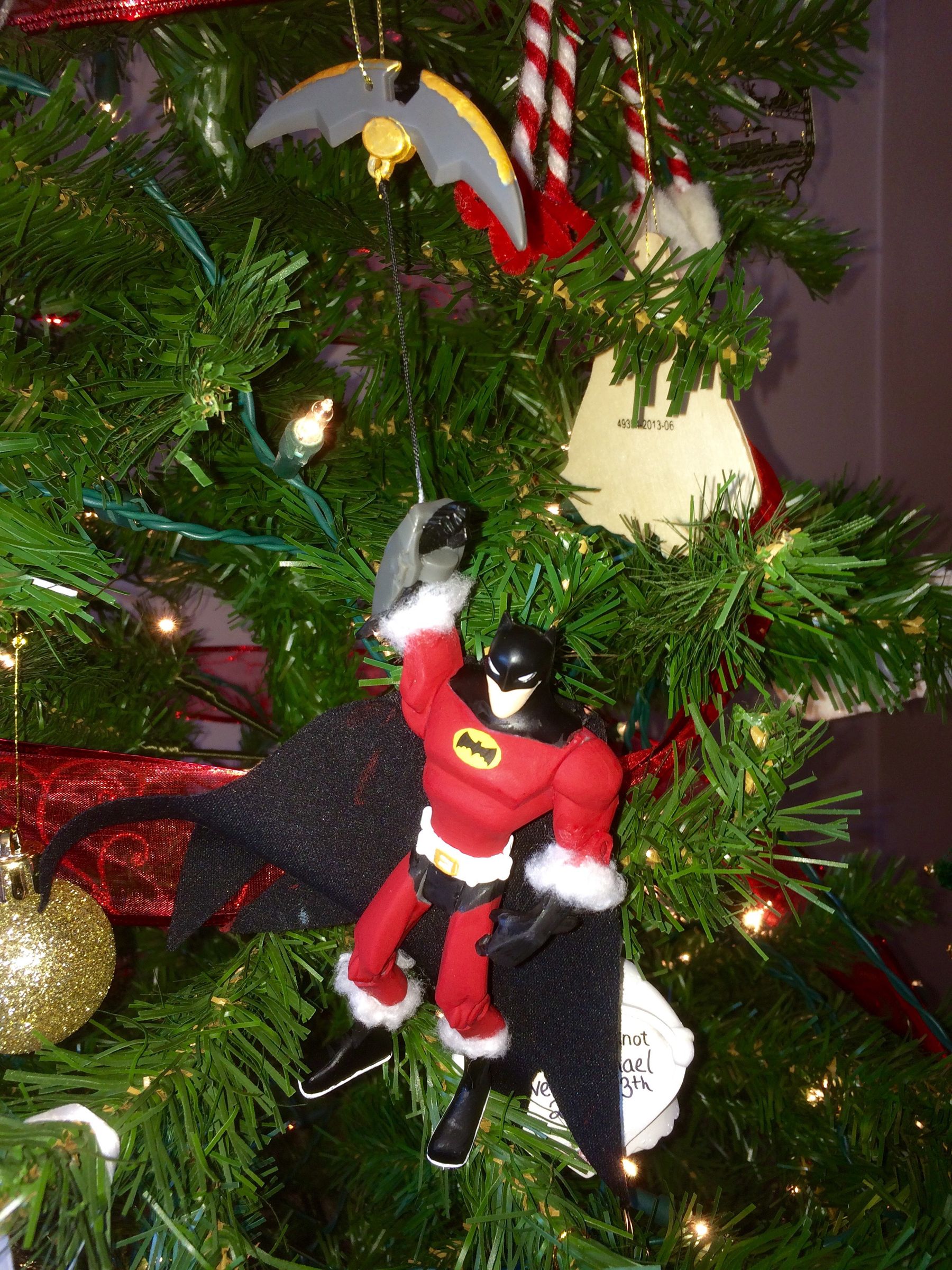 Homemade Super Hero Christmas Ornament