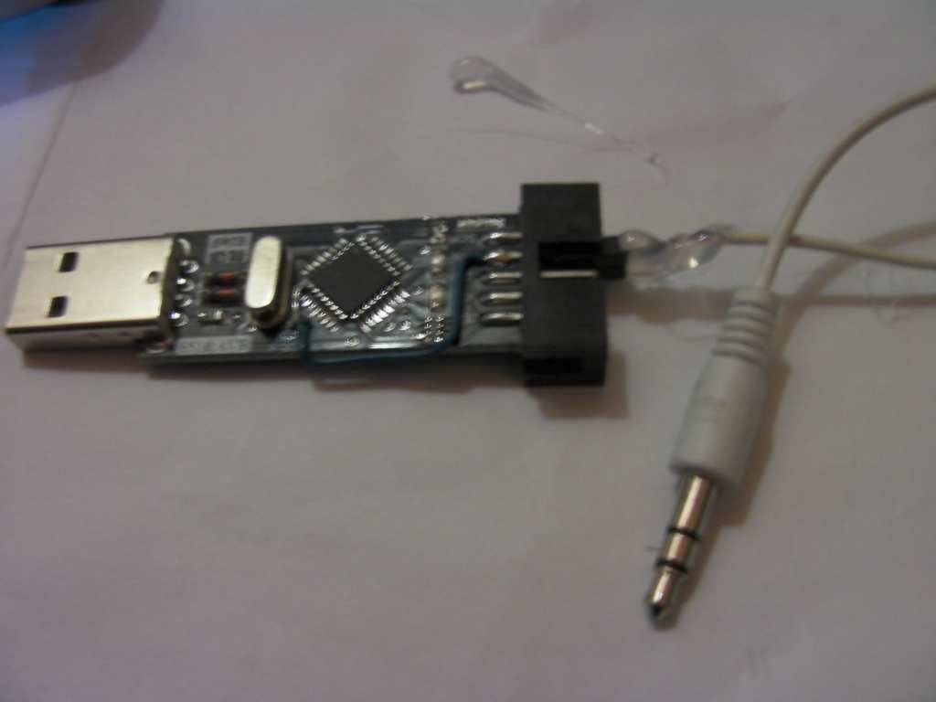 Hacking a USBasp dongle into a PPM2USB RC SIM dongle