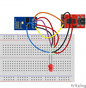 LED Control Using ESP8266 WiFi Module- Internet of Things : 6 Steps ...
