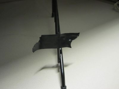 Taping Up the Area Where the Rack Is Going to Touch the Tablet