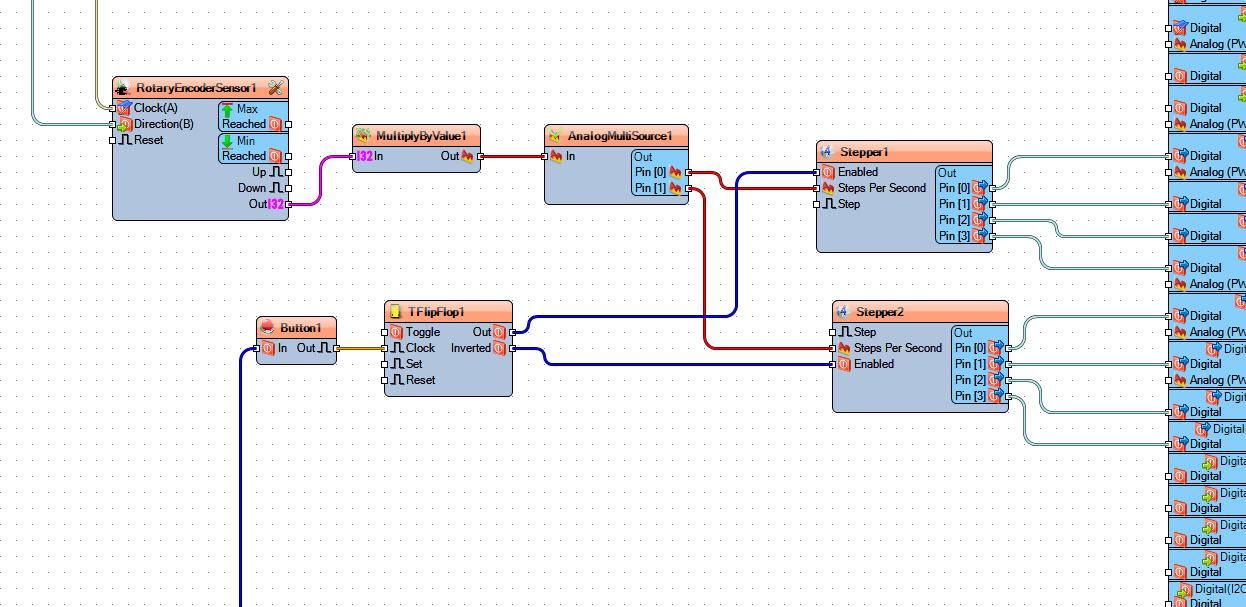 In Visuino Connect Components