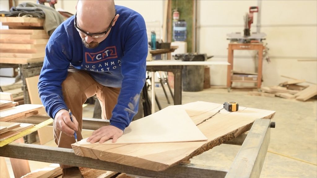CALEB STARTING ON HIS TABLE