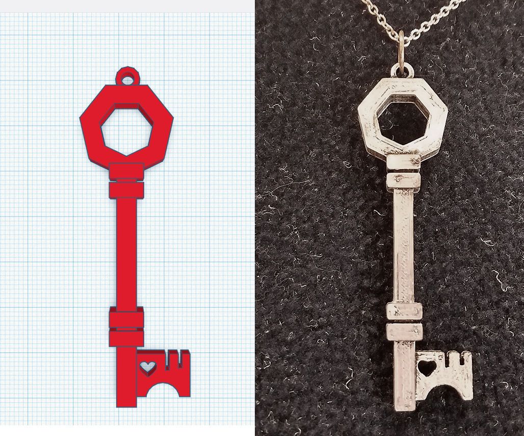 Creating a Key Pendant With Tinkercad
