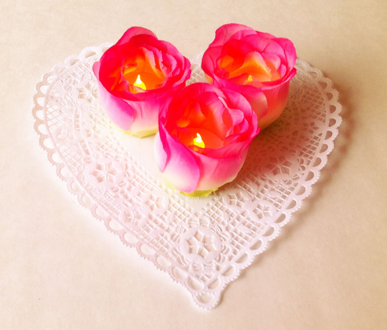 Floral Tealights DIY