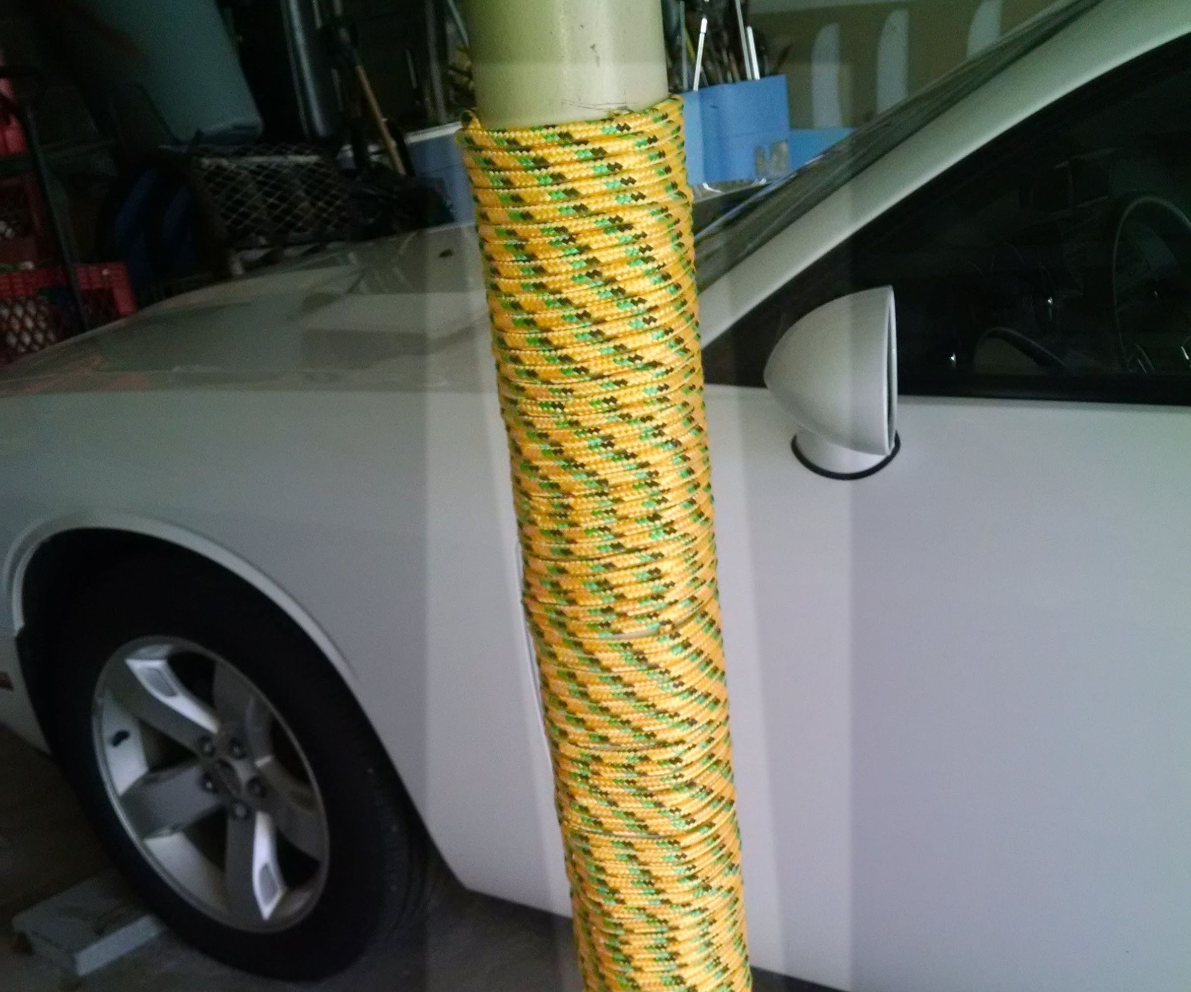 Car Door Protector From Garage Support Pole 