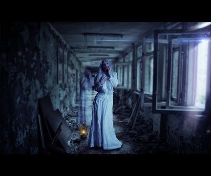 Radioactive Ghost Scene in Photoshop