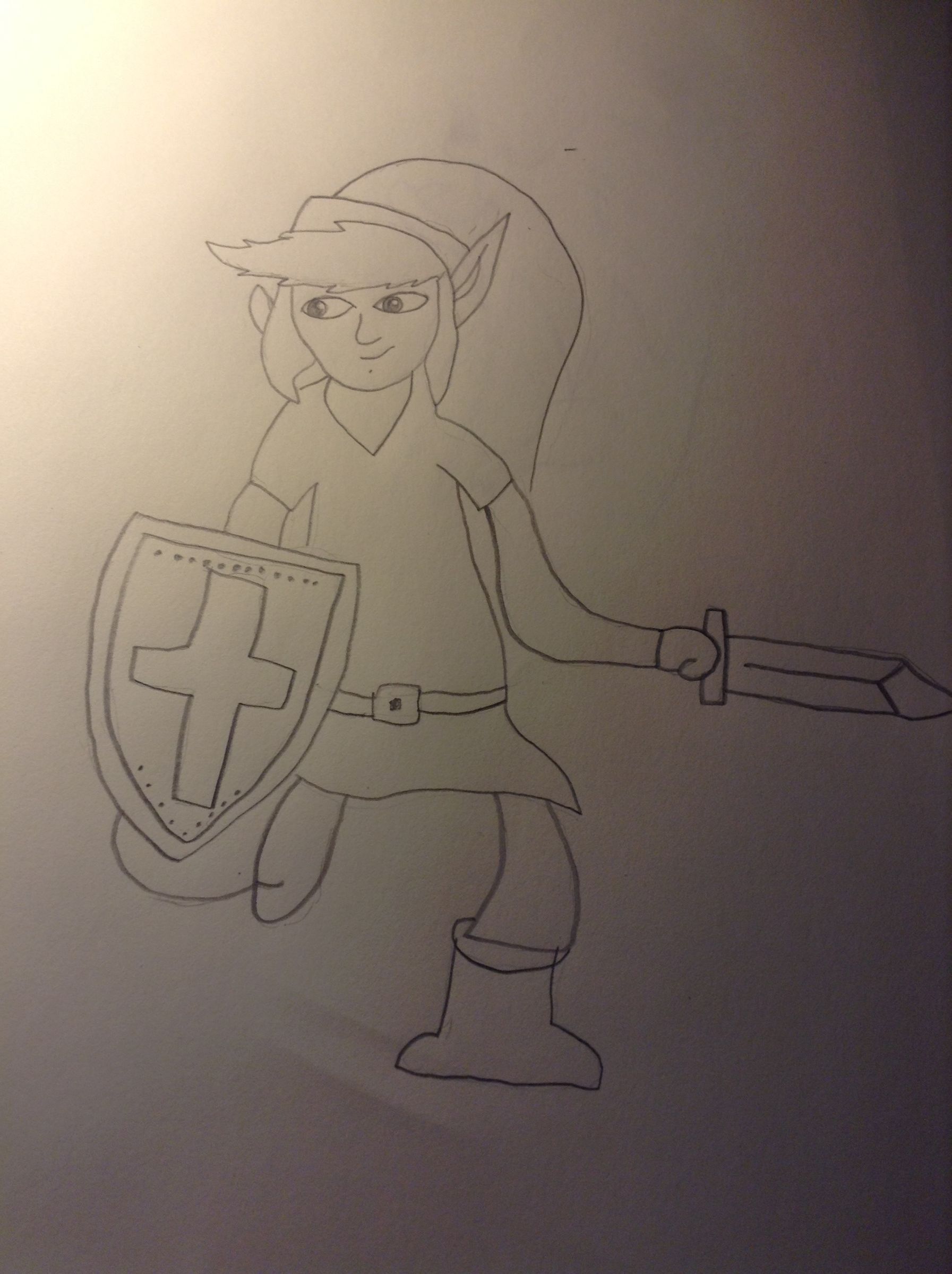 How to Draw Link From Legend of Zelda