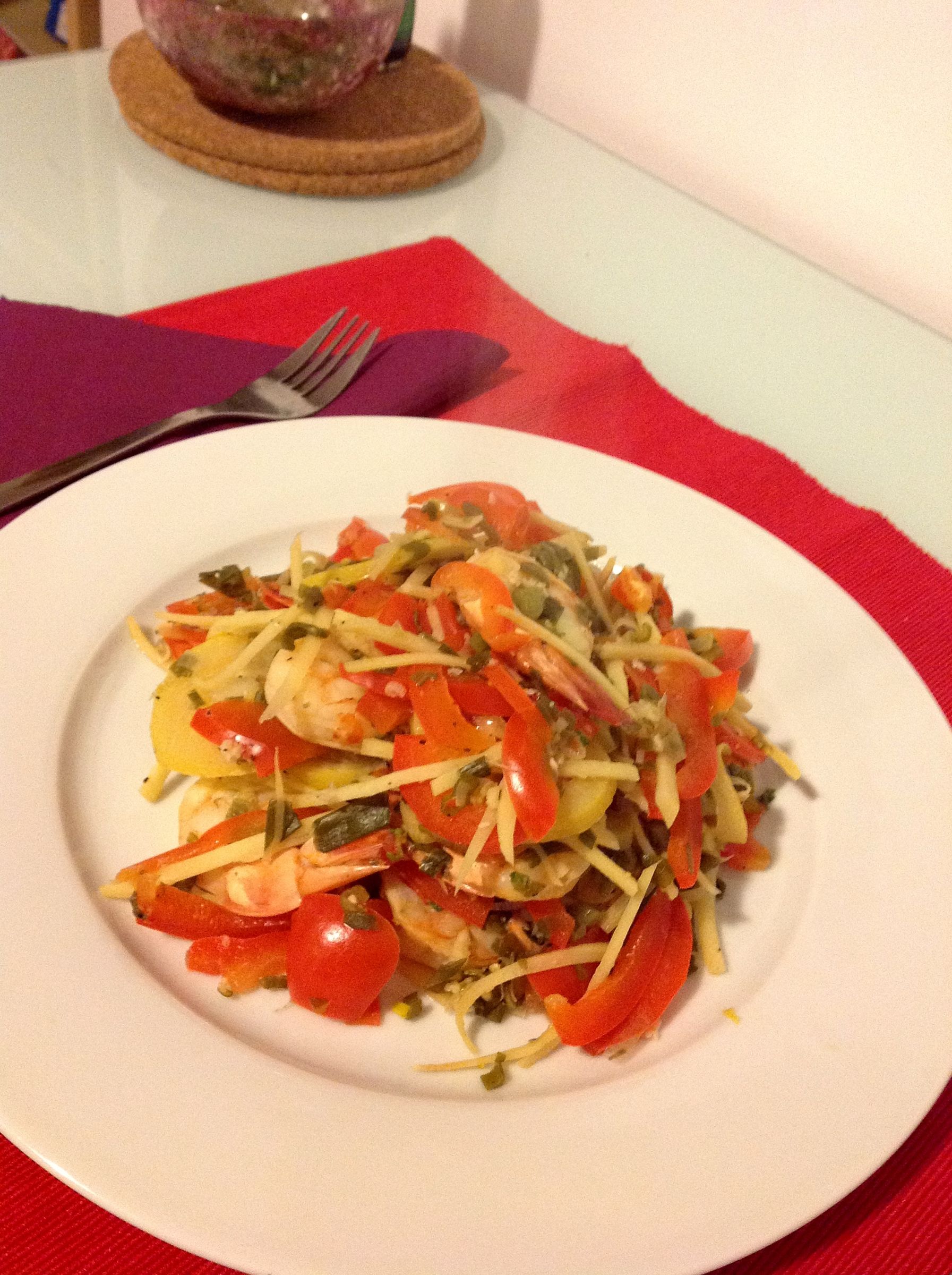 Steamed Ginger Shrimp