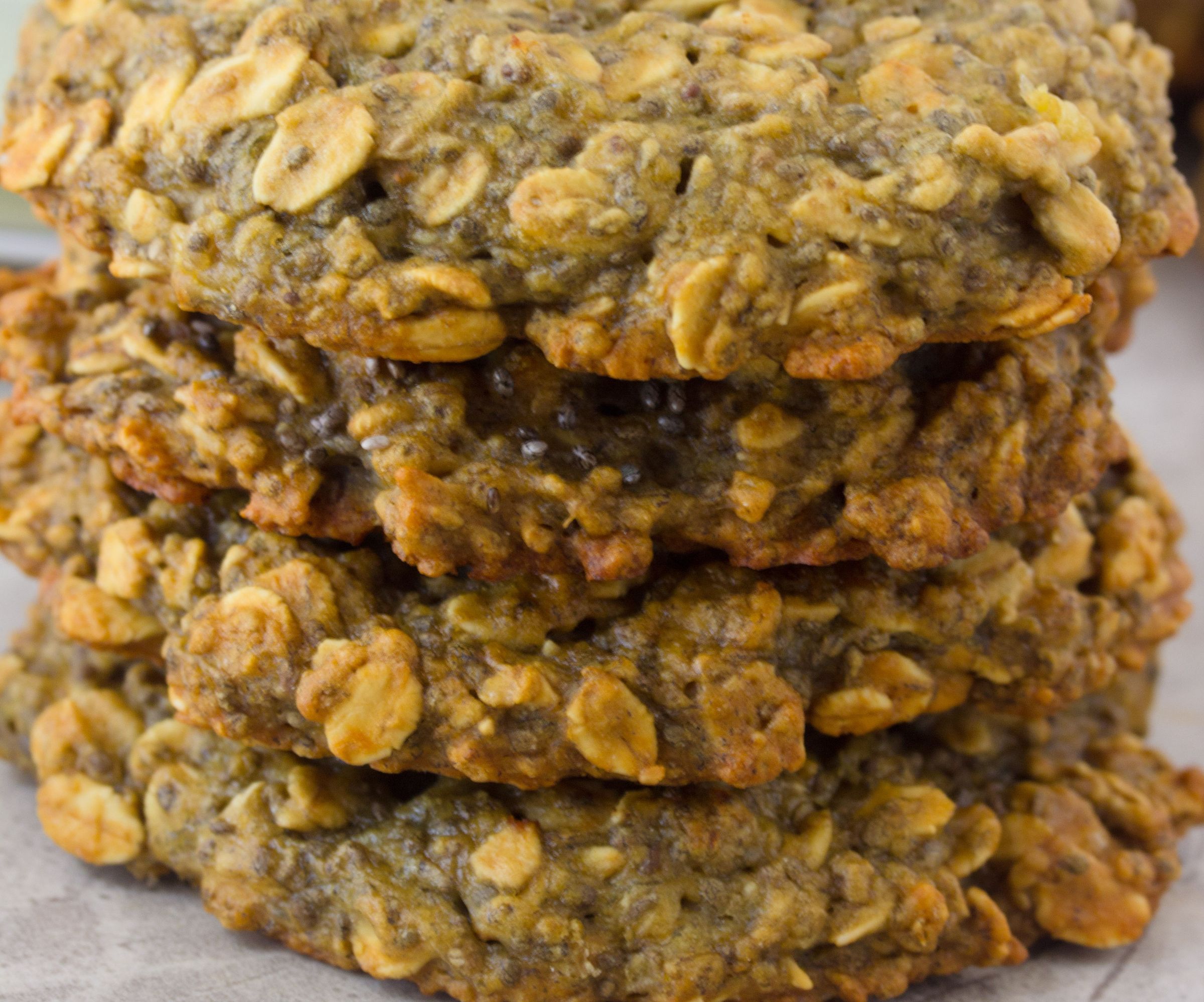 Banana Chia Breakfast Cookies 