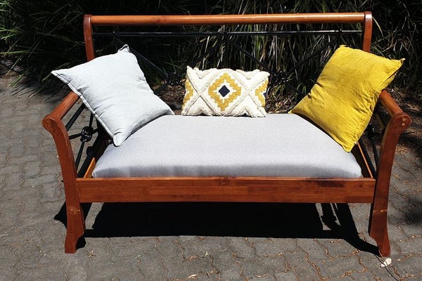 Convert An Old Bed Into A Bench Seat 12 Steps With Pictures