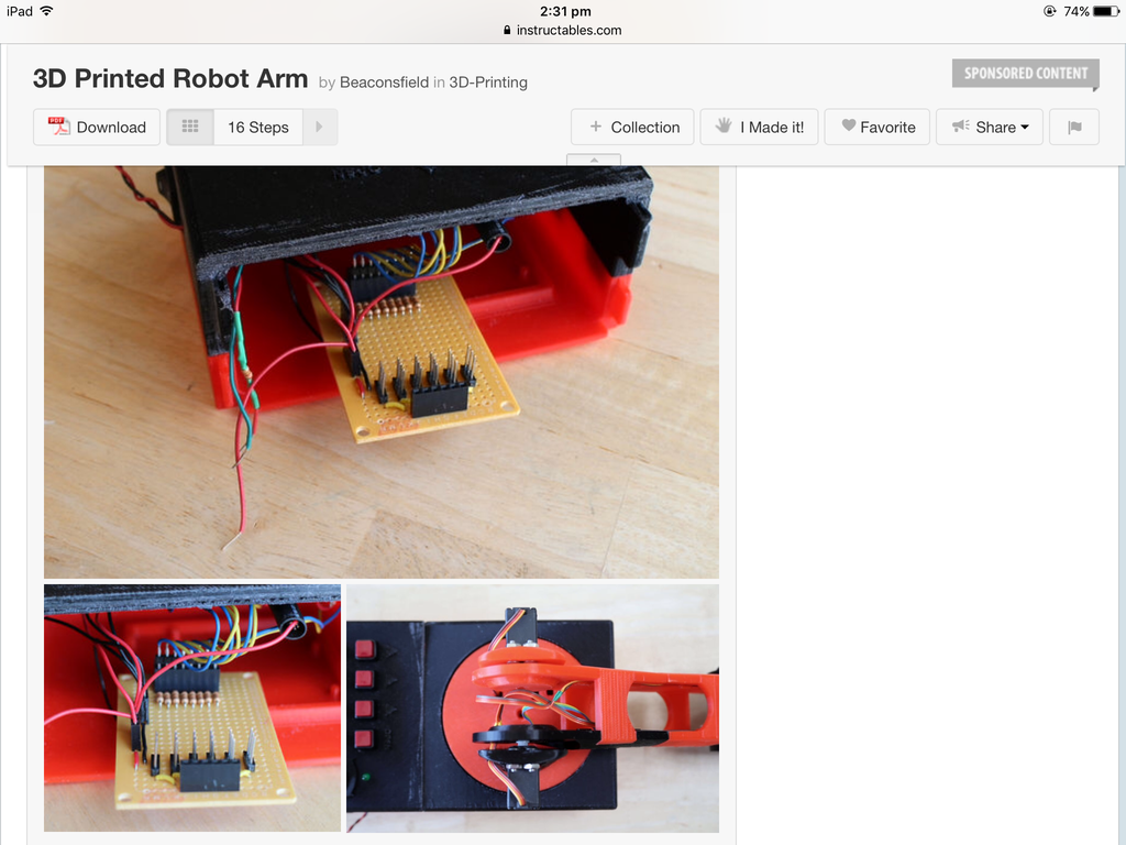 3D Printed Robot Arm : 16 Steps (with Pictures) - Instructables