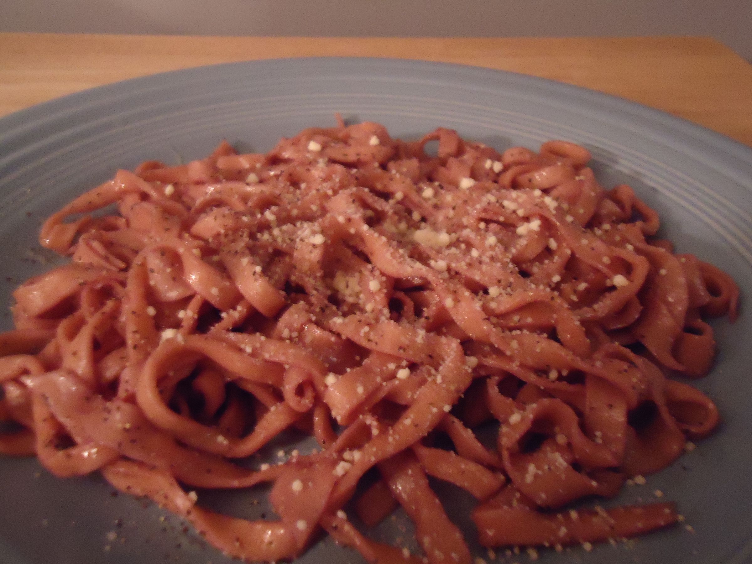 Drunken Linguine with Parmasan and Olive Oil