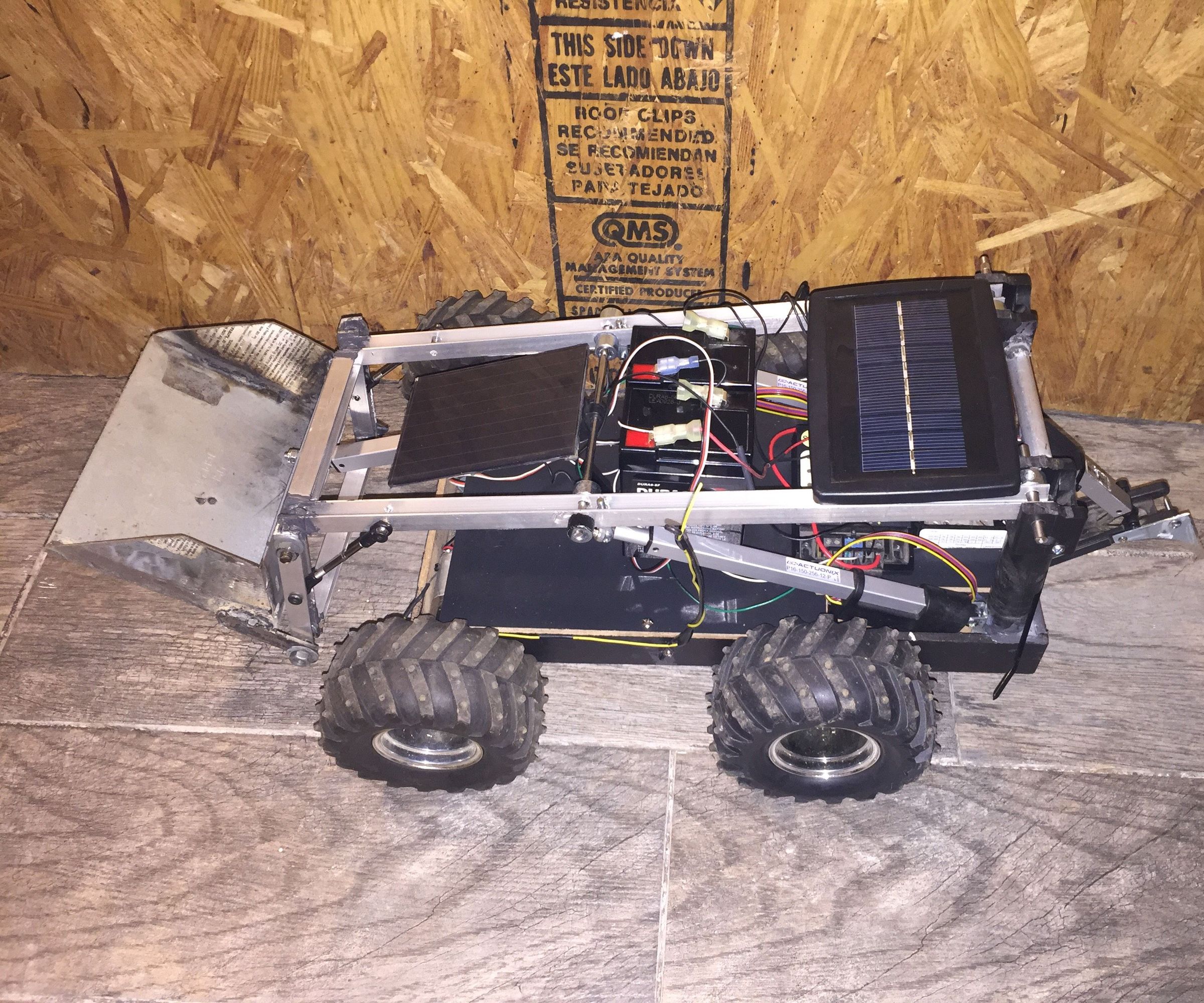 Budget Friendly Home Made Rc Bobcat With Ground Ripper and Solar Update Video
