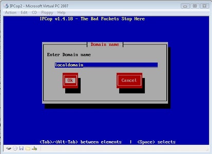 Installing IpCop Virtual Machine