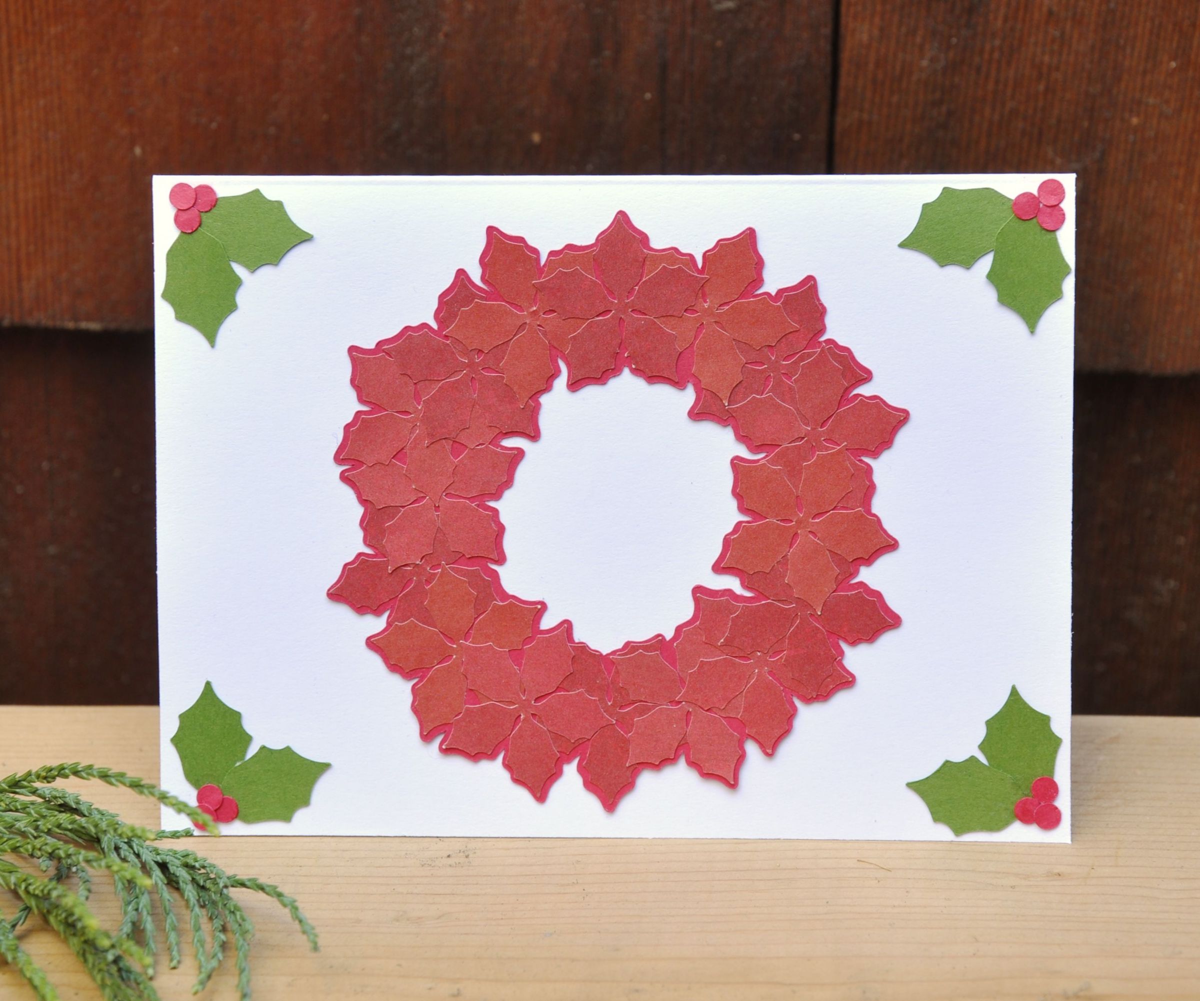 Poinsettia Christmas Card
