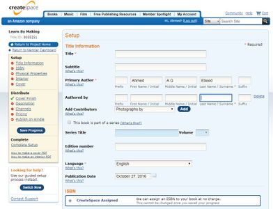 Enter Your Book Data