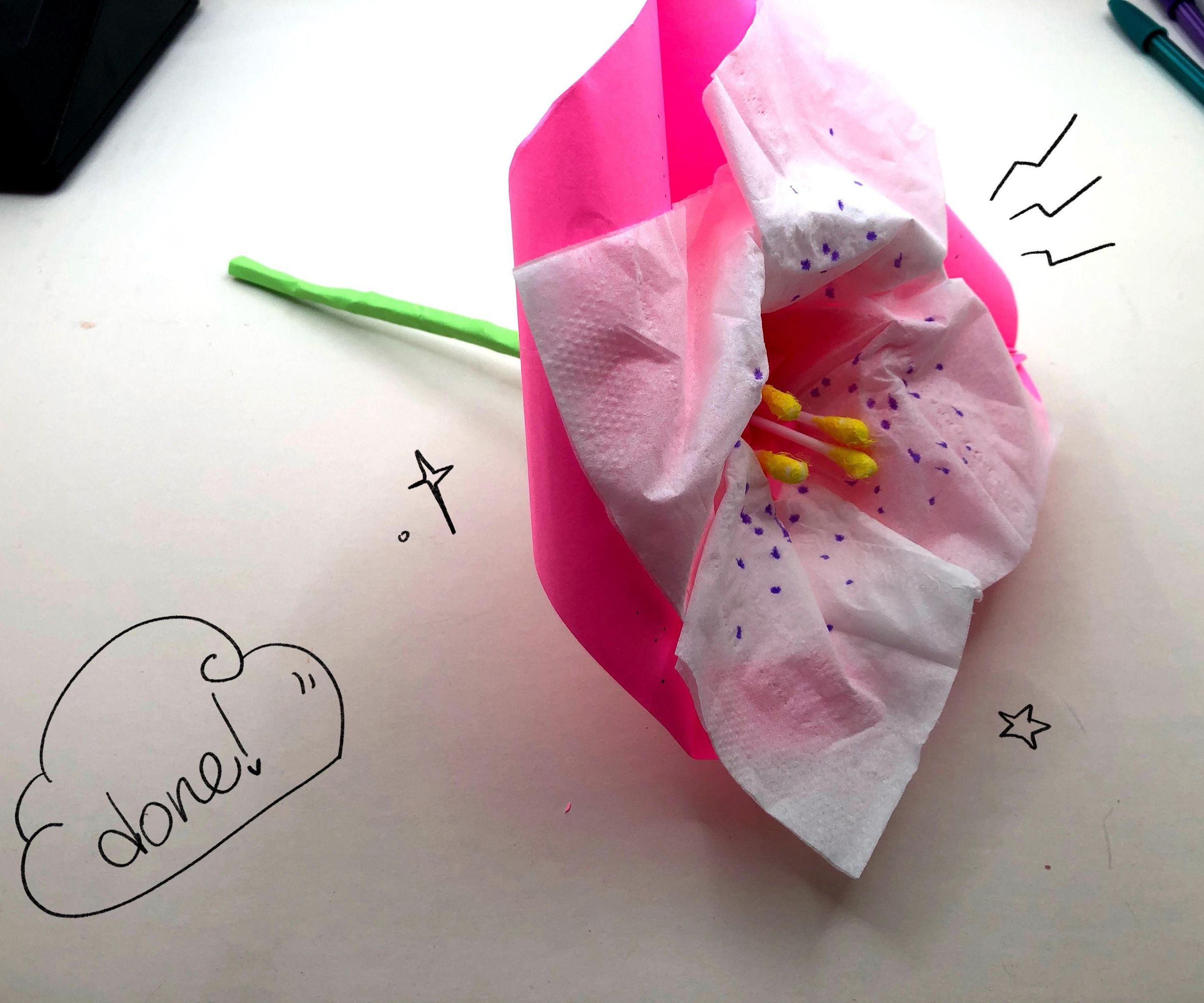 Easy Paper Flower Tutorial!