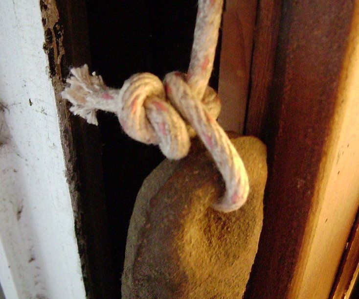 How to repair the weight and rope mechanism in old fashioned wood framed windows