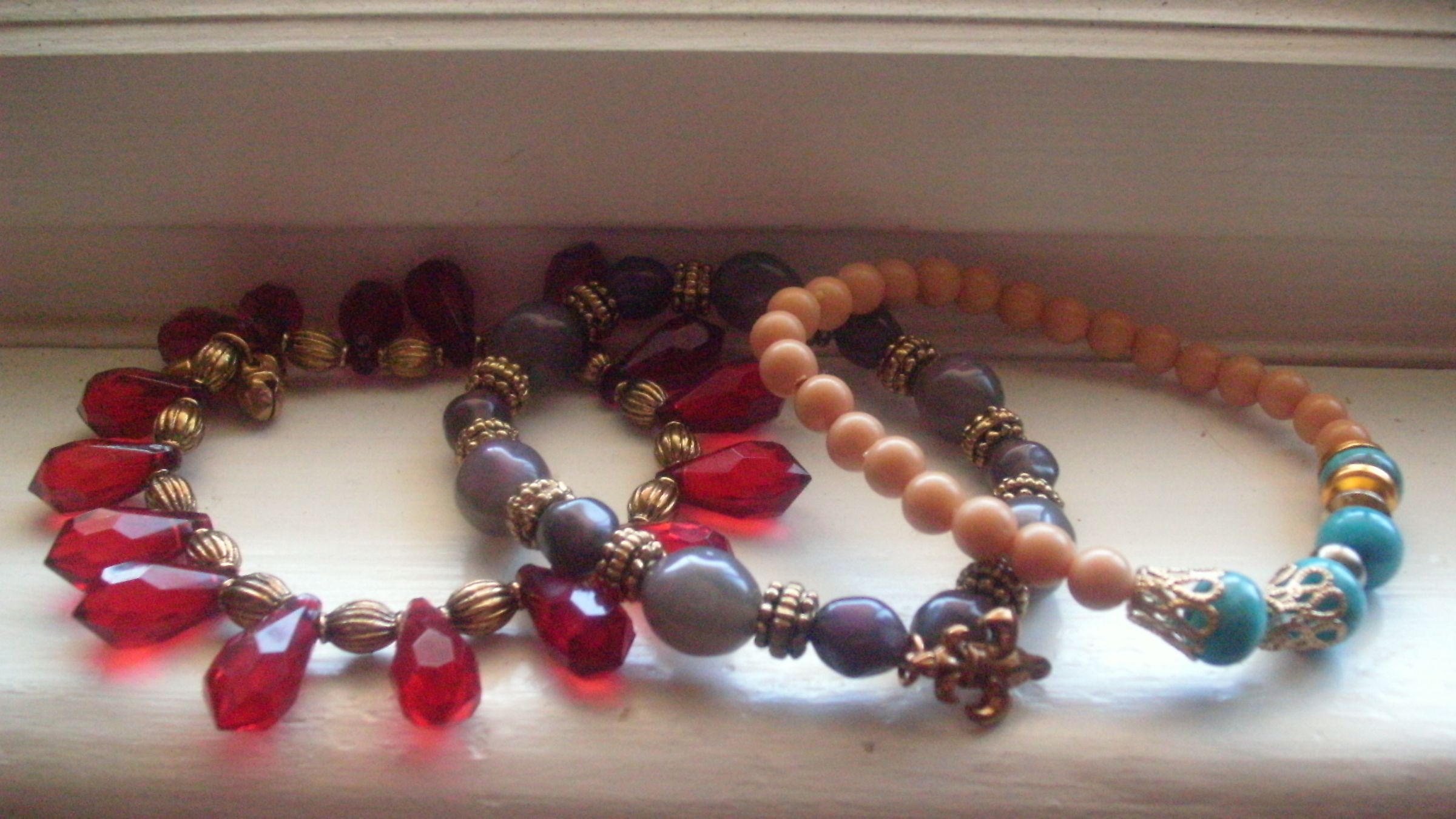 D.I.Y Stacked Beaded Bracelets