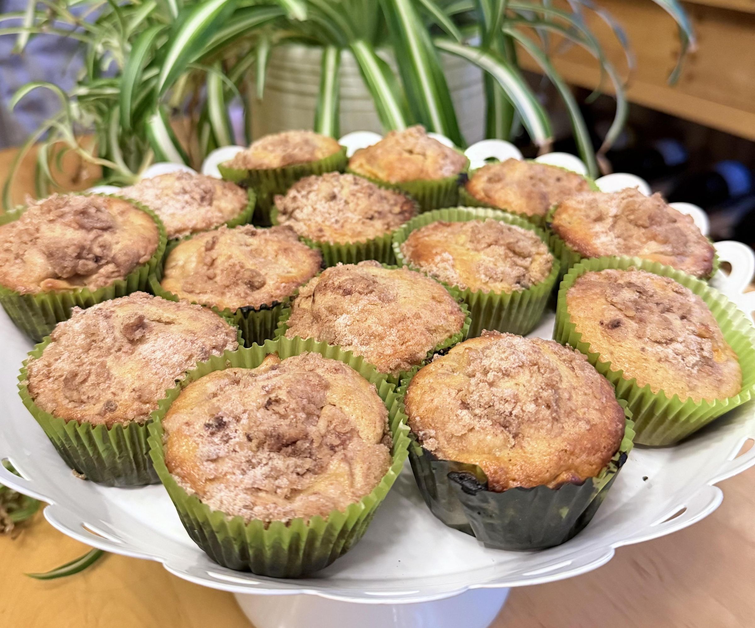 Sourdough Cinnamon Apple Muffins