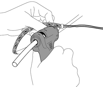 Glue and Heat Shrink Is Applied to Wire Solder Points